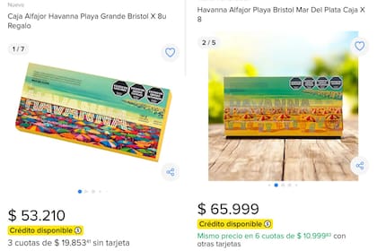 Los alfajores aparecieron en Mercado Libre al doble de su valor real