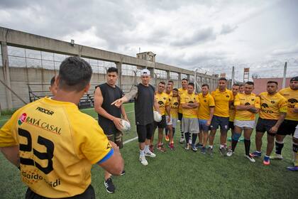 Los All Blacks y los Espartanos compartieron un entrenamiento en el Penal San Martín