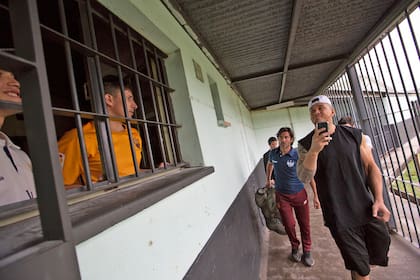 Los All Blacks filmaron y tomaron fotografías durante la visita