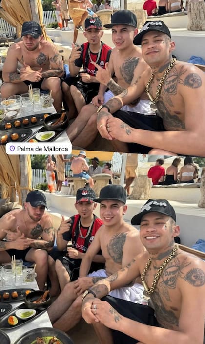 Los amigos de L-Gante también se encuentran en la playa (Foto: Instagram @lgante_keloke)