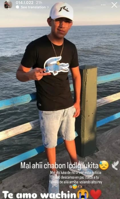 Los amigos de Lukitas lamentaron la pérdida.