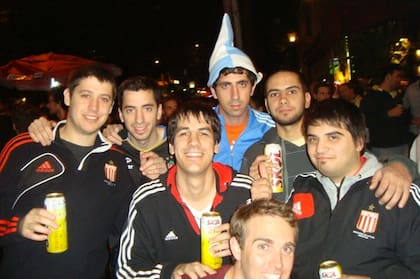 Los amigos, por las calles de Río de Janeiro.