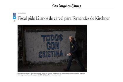 Los Ángeles Times, otro medio norteamericano, también hizo eco de la noticia