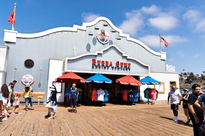 Bubba Gump Shrimp Company en el muelle de Santa Mónica.