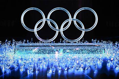 Los anillos olímpicos, la imagen que no podía faltar