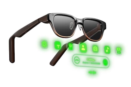 Los anteojos Smart Sense Display de Lenovo, un prototipo que incluye una pantalla monocromática integrada a los cristales