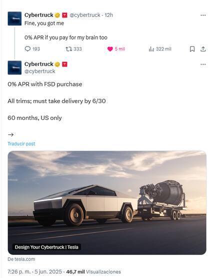 Los anuncios en donde Tesla confirma grandes descuentos para Cybertruck