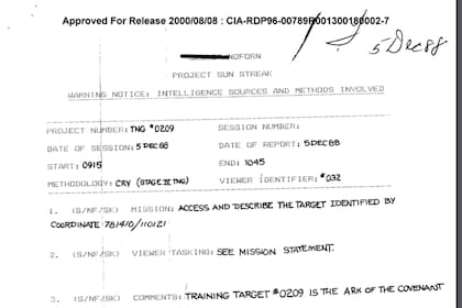 Los archivos fueron desclasificados a comienzos de siglo