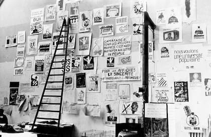 Los argentinos Julio Le Parc y Mario Gurfein evocan la toma de la escuela de Beaux-Arts y el mítico Atelier Popular que convertía en afiches las consignas de la revuelta