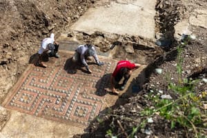 Los arqueólogos dieron con un mosaico que tiene relevancia histórica (Foto: National Geographic)