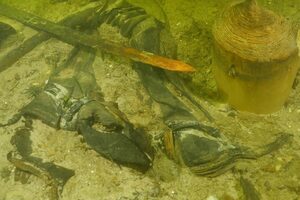 Hallazgo en la profundidad: encuentran en el fondo de un lago a un soldado de la Edad Media con su espada