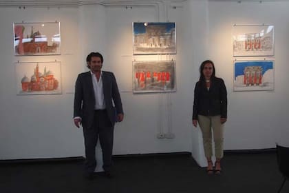 Los arquitectos Yamila Zynda Aiub y Carlos Campos, colegas y parejas