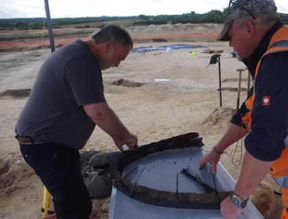 Los artefactos recuperados serán enviados a museos en Inverness y Edimburgo. Foto: Avon Archaeology Highland