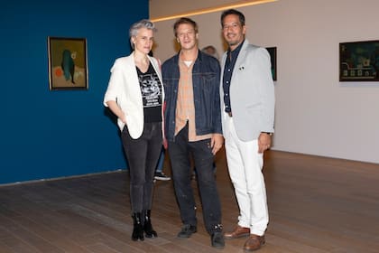 Los artistas Astrid Dick, Vicente Grondona y Emiliano Miliyo
