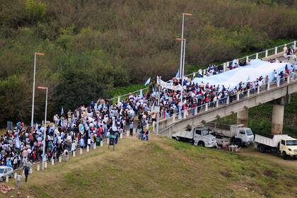 Las protestas contra las pasteras en el paso a Fray Bentos