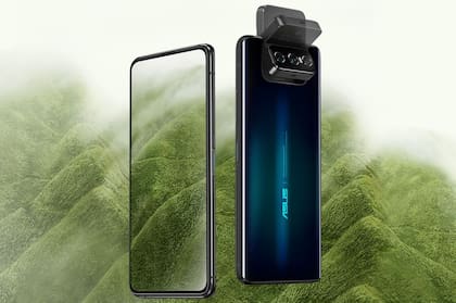 Los Asus Zenfone 7 y 7 Pro tienen una pantalla de 6,67 pulgadas que no necesita cederle espacio a la cámara, que es abatible