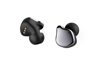 Los auriculares inalámbricos de Noblex tienen controles táctiles para gestionar la reproducción de música
