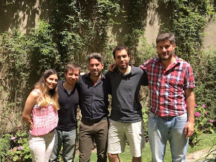 Los autores de ambos estudios, con García e Ibañez a la derecha