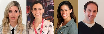 Los autores del avance: Camila Palla (Izq.), Ivana Cotabarren, Sofía Cruces y Diego Colaneri