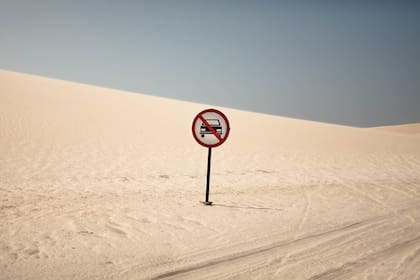 Los autos están prohibidos en Jericoacoara, playa a la que solo se accede en 4x4