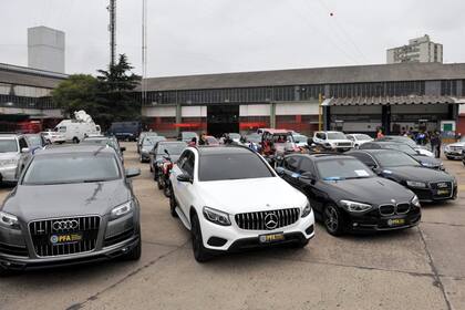 Los autos secuestrados en los allanamientos