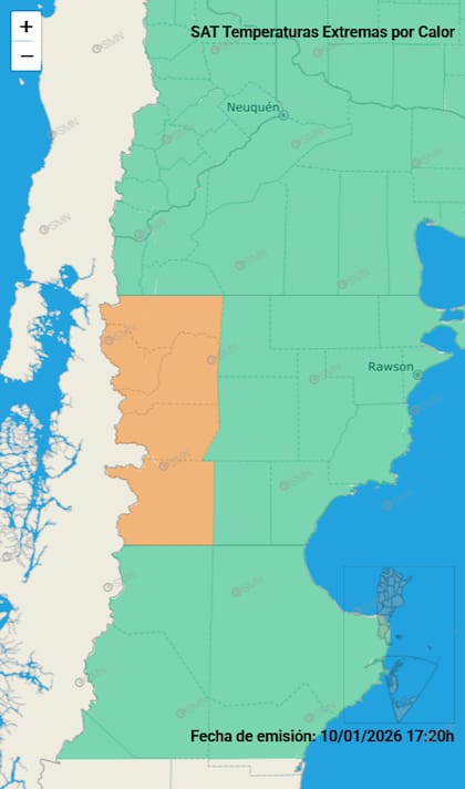 Los avisos por calor extremo este domingo.