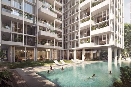 Los balcones y terrazas generan un juego volumétrico que refleja el diseño vanguardista de ZETA.