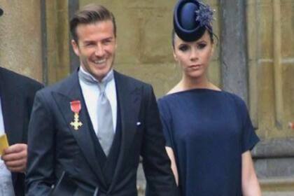 Los Beckham en la boda de William y Kate en 2011