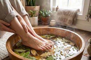 Los beneficios de sumergir los pies en agua de laurel al menos una vez a la semana