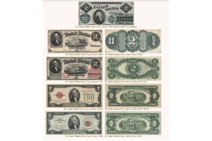 Los billetes de 2 dólares tienen un especial valor para los coleccionistas