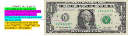 Los billetes tienen que seguir esta serie de criterios para poder determinar que sean efectivamente los correctos