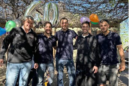 Los Biscayart: Carlos Alejandro, Tomás, Juan, Guillermo Gastón y Francisco