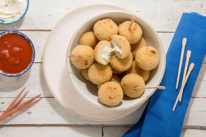 Los bites de papa y queso, uno de los infalibles de Frizata para el momento del picoteo.