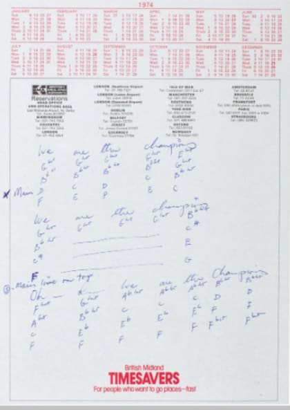 Los borradores de Freddie estaban bajo la custodia de Mary Austin y serán subastados en Sothesby
