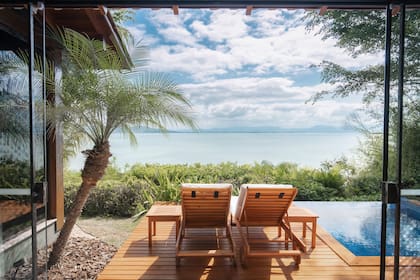 Los bungalós tienen galería.