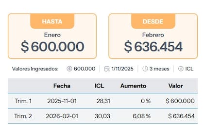 Los cálculos del aumento del alquiler pueden realizarse con una calculadora automática