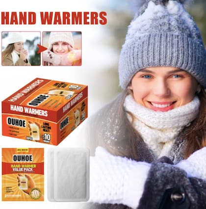 Los calentadores de manos, un aliado esencial para el invierno en Illinois (eBay)