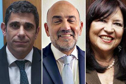 Los camaristas Daniel Petrone, Diego Barroetaveña y Ana María Figueroa