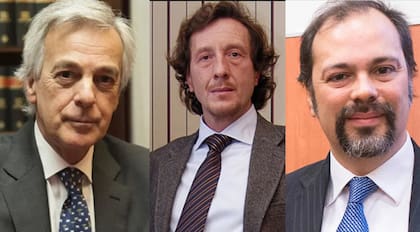 Los camaristas Martín Irurzun, Eduardo Farah y Roberto Boico