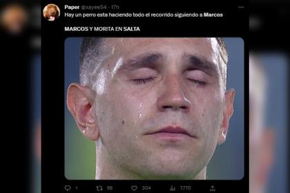 Los campeones del Mundo no faltaron en los memes (Captura Twitter)