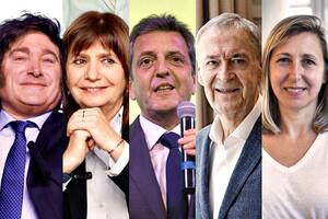 Los candidatos a presidente de las elecciones generales son Javier Milei, Patricia Bullrich, Sergio Massa, Juan Schiaretti y Myriam Bregman