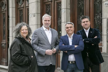 Los candidatos de Movimiento Ciudadano (de izquierda a derecha): Diana Maffía, Alejandro Katz, Esteban Paulón y Gabriel Puricelli