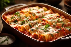 Los canelones de pollo son un clásico infalible de la cocina familiar (Imagen de carácter ilustrativa: Freepik)