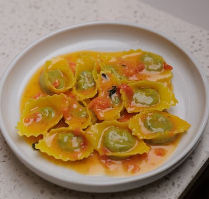 Los cappelacci de espárragos de Evelia