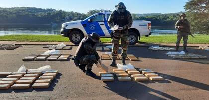 Los cargamentos de marihuana fueron interceptados en la localidad misionera de Puerto Rico