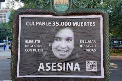 Los carteles contra Cristina en la vía pública