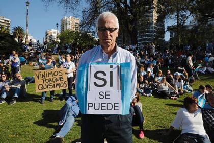 "Sí se puede" fue el eslogan de la marcha