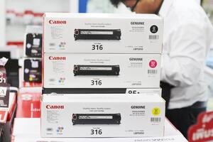 Los cartuchos de Canon se venderán sin chip de forma temporal, un método utilizado por la compañía para validar el origen del insumo y medir el nivel del toner