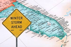 El mapa de la tormenta invernal sobre Florida: hasta dónde llegará la ola de frío este domingo