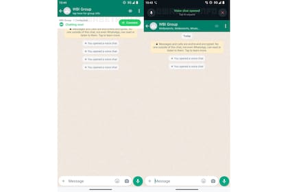 Los chats de audio grupales ya están en WhatsApp